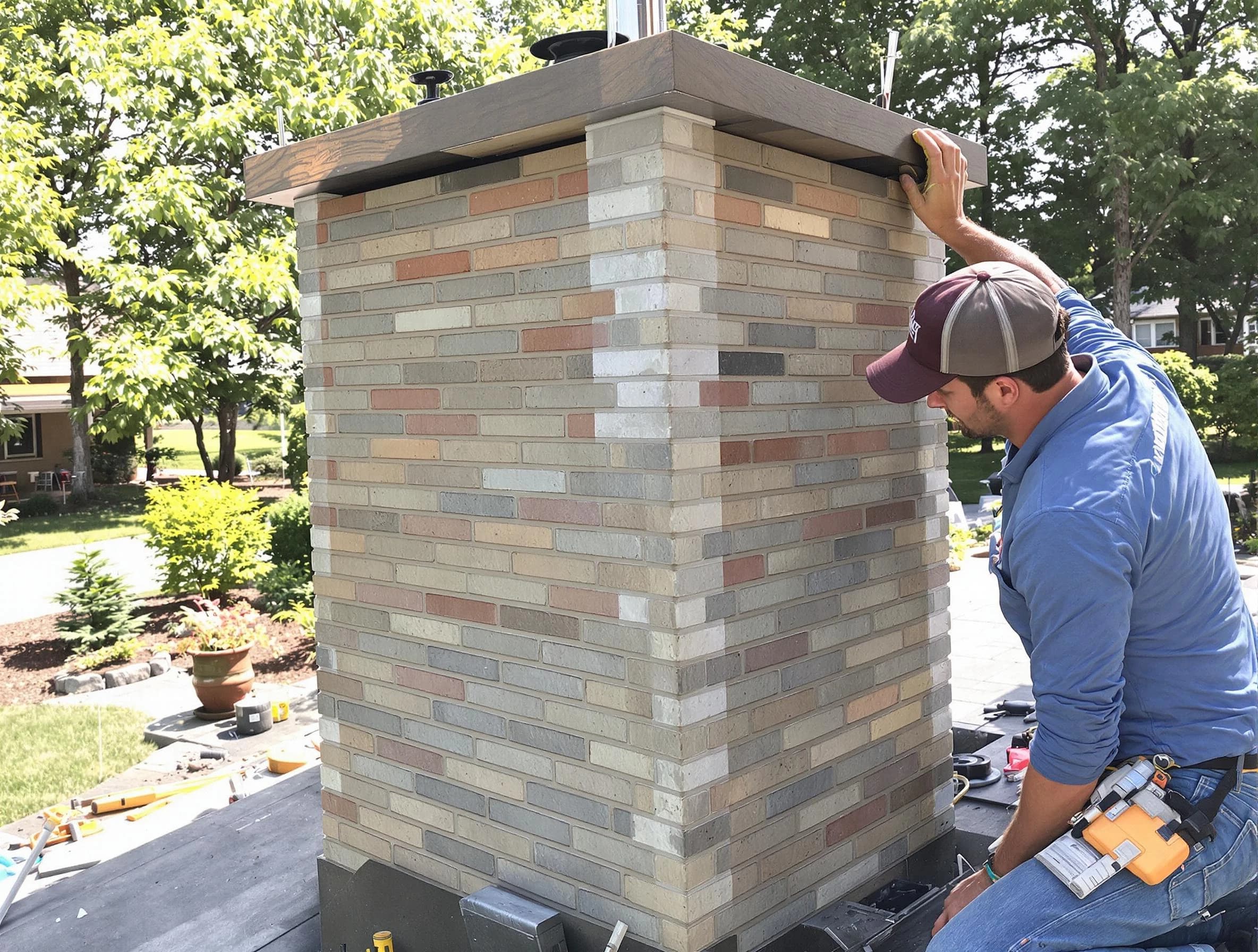 South Weber Chimney Sweep completing a modern chimney remodel in South Weber, UT