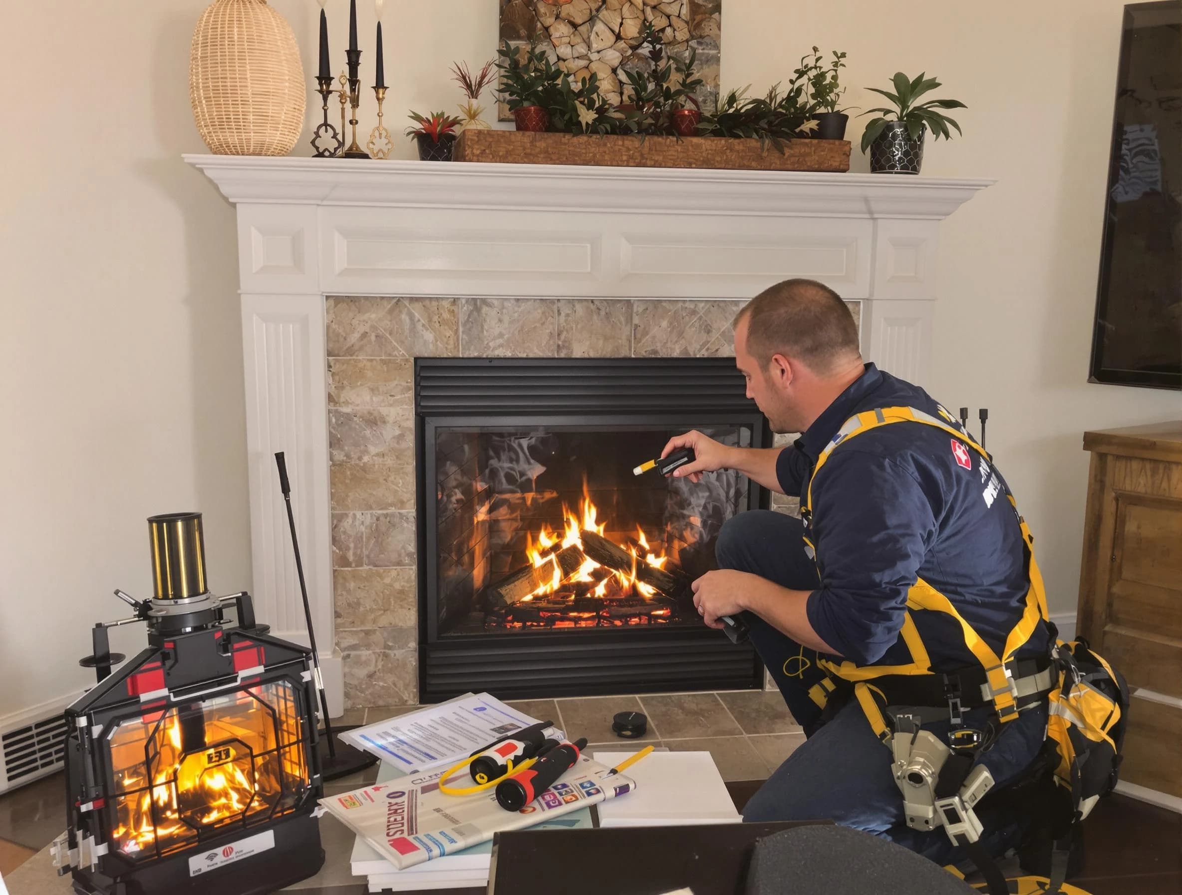 Safety-focused fireplace inspection by South Weber Chimney Sweep in South Weber, UT