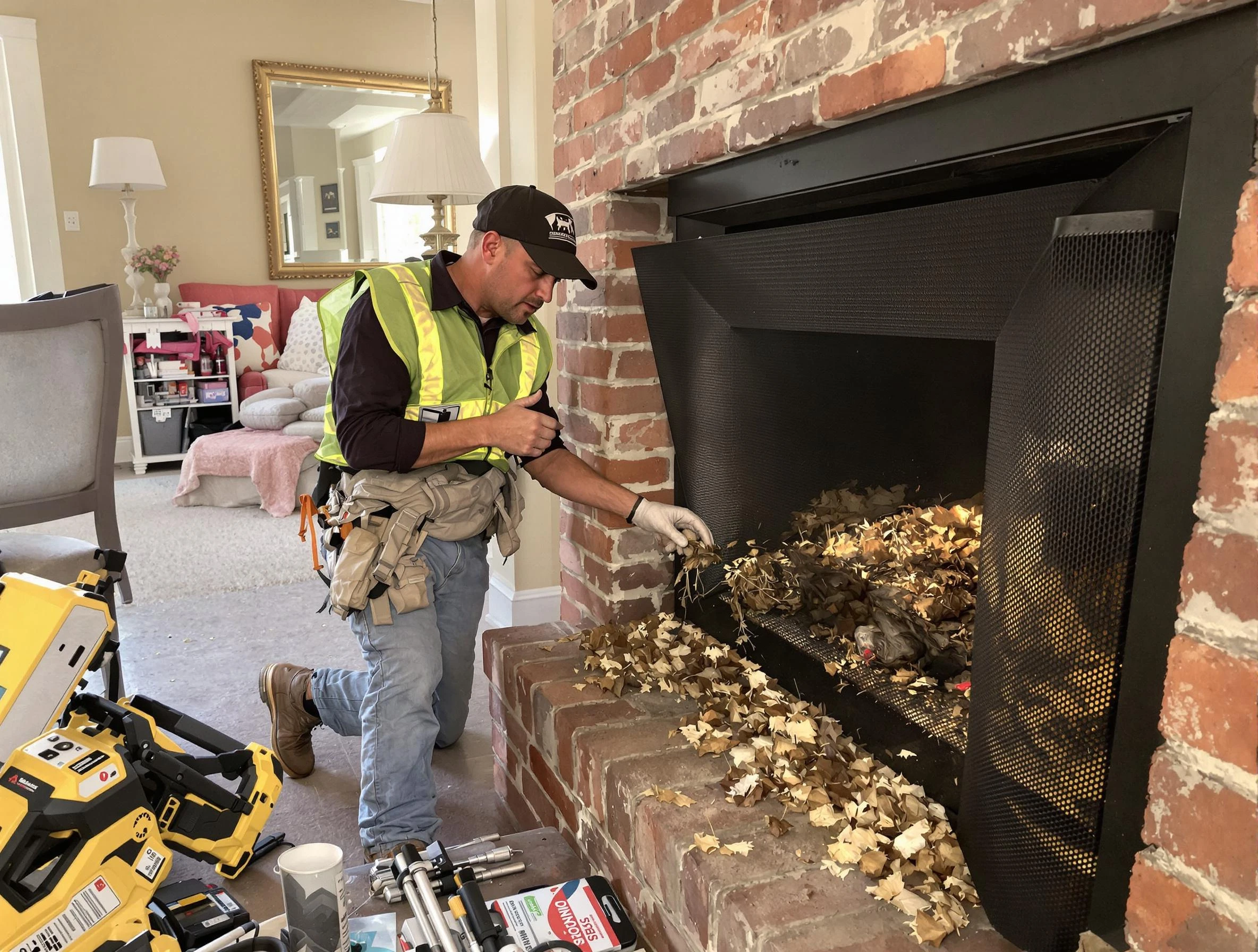Safe screening installation by South Weber Chimney Sweep in South Weber, UT