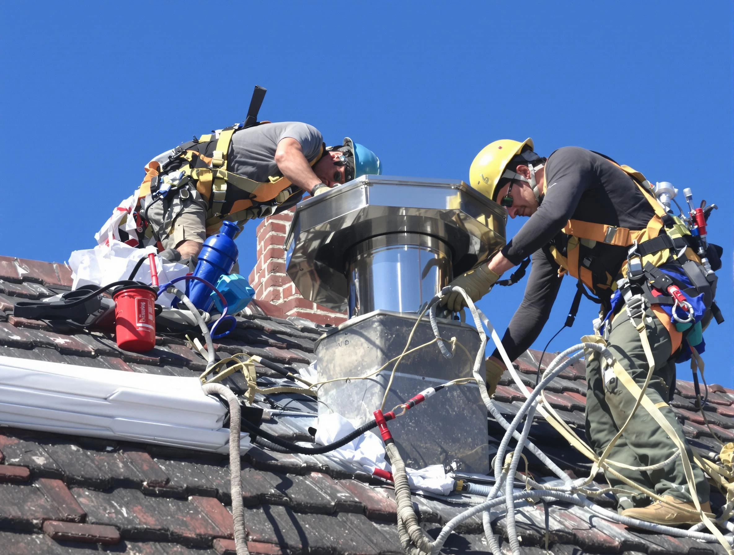 Protective chimney cap installed by South Weber Chimney Sweep in South Weber, UT