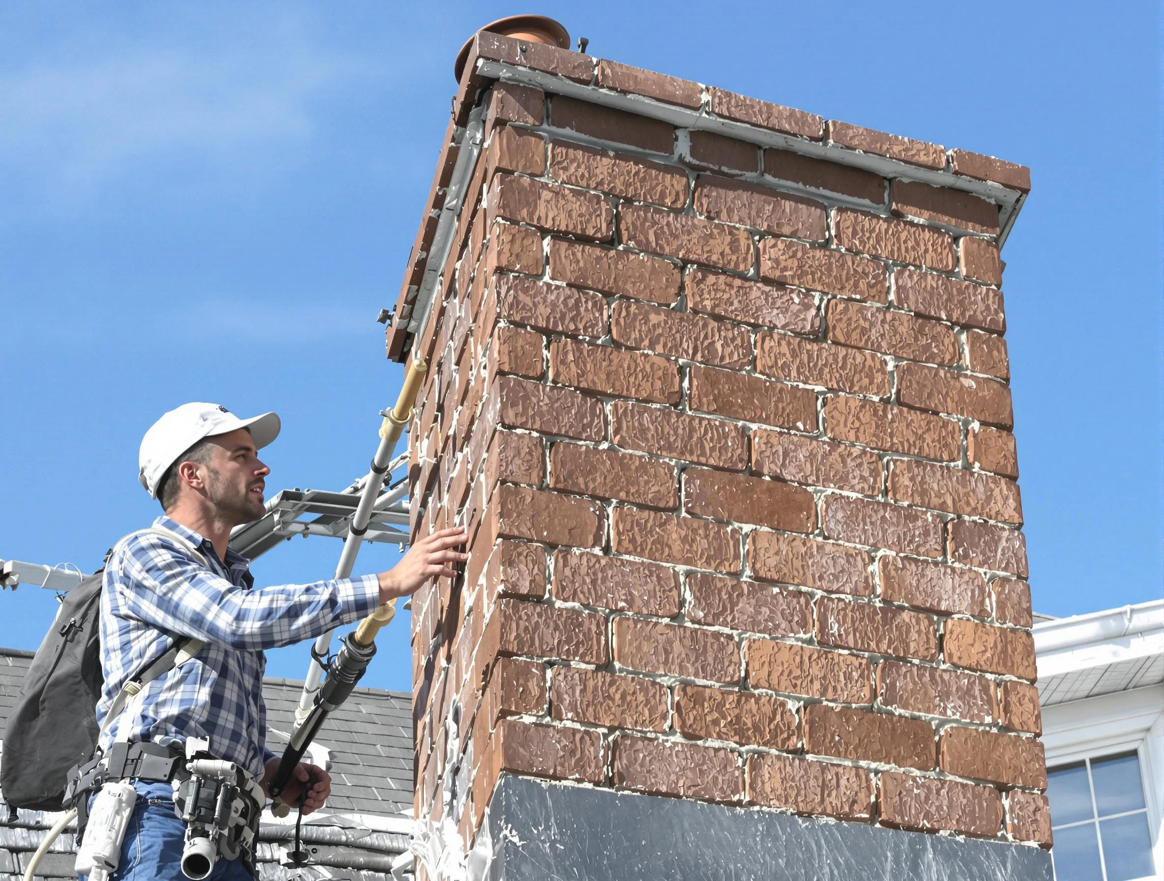 Brickwork for a chimney rebuild by South Weber Chimney Sweep in South Weber, UT